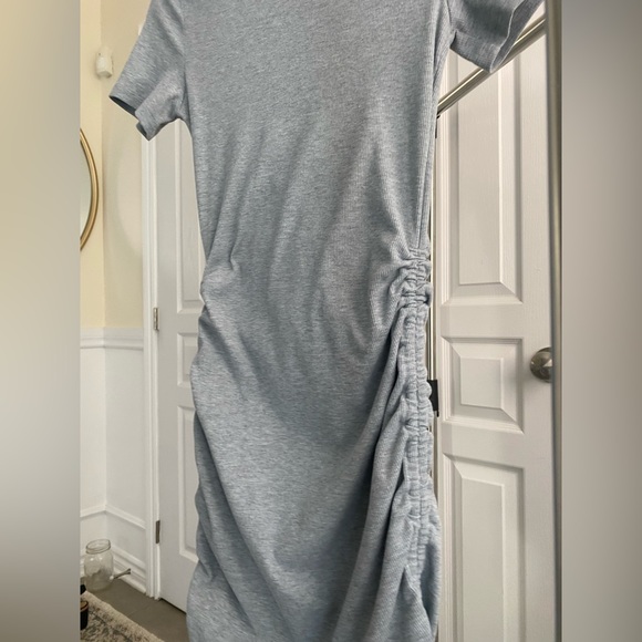 Ribbed Mini Dress with side ruching - Picture 4 of 6